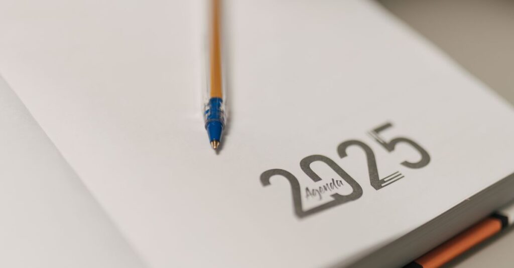 diary with pen
