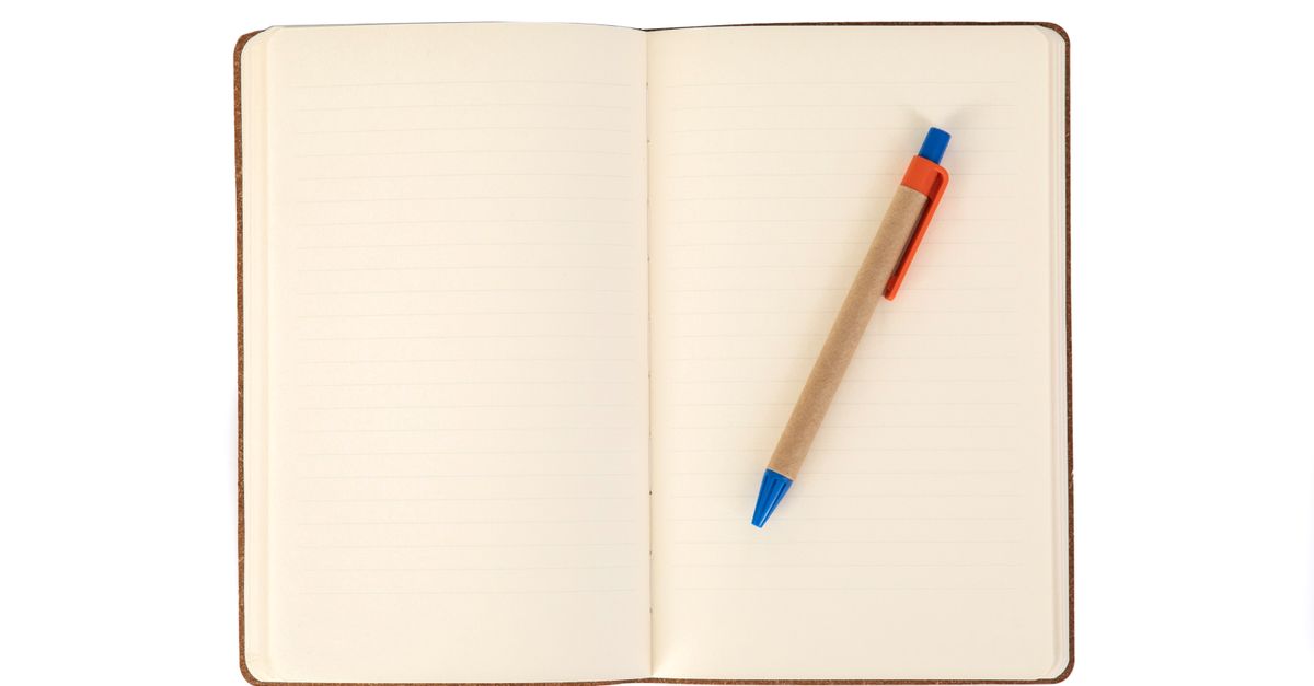 corporate diary with pen