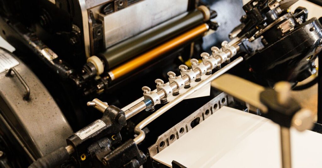 notebook printing machine