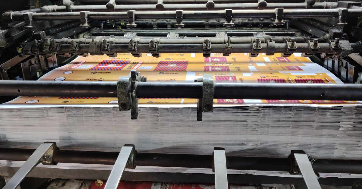 notebook cover printing machine
