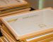 printed certificate stack close up